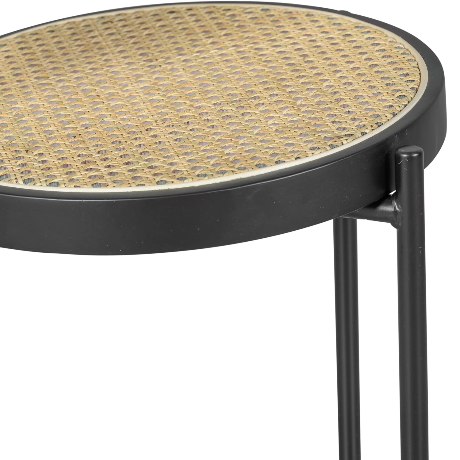 Tabouret Bar vintage Preston en rotin naturel 65 cm - Meubles Concept