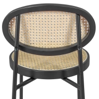 Tabouret Bar vintage Preston en rotin naturel 65 cm - Meubles Concept