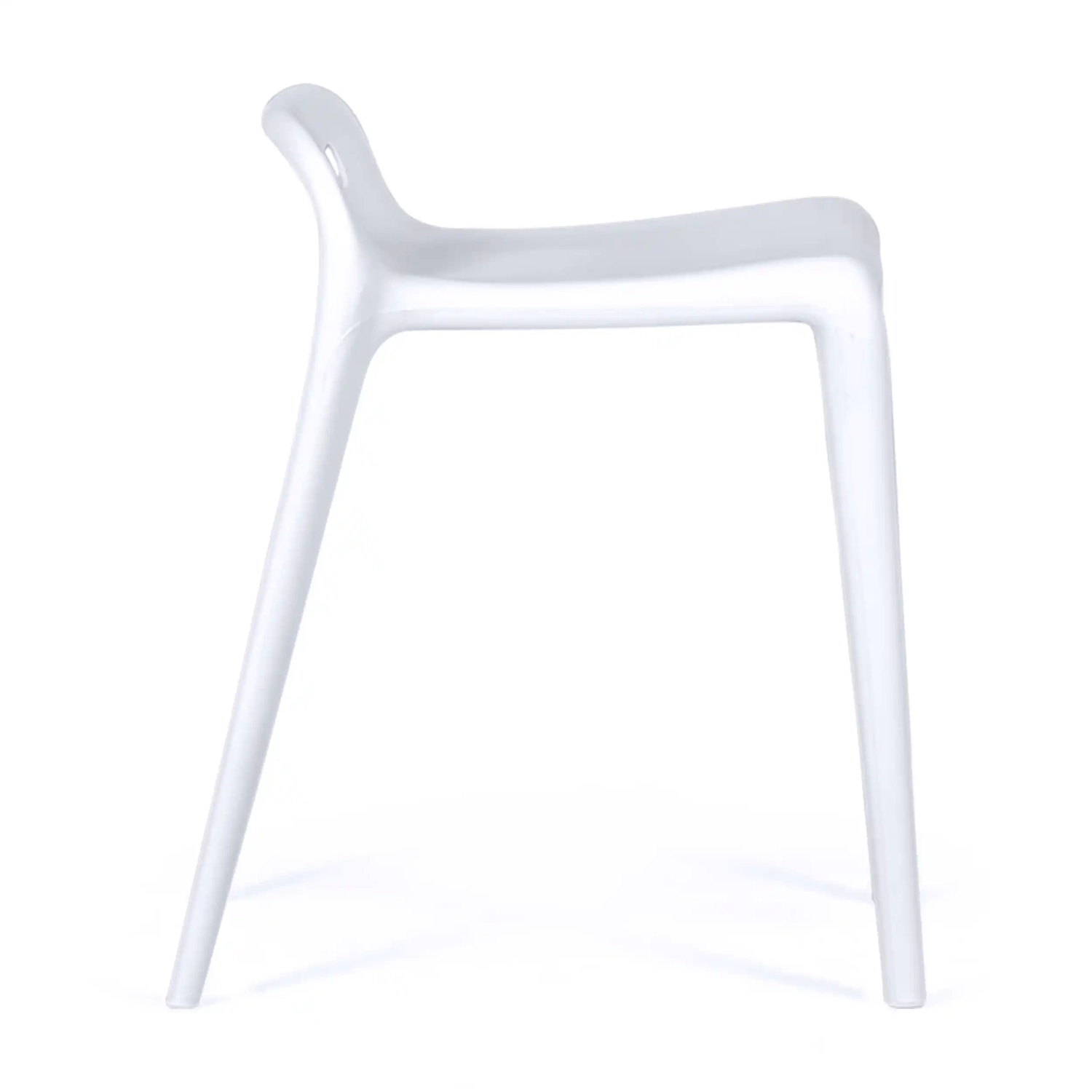 Taburete de diseño Didi 45 cm Blanco | Diseño Minimalista y Ligero
