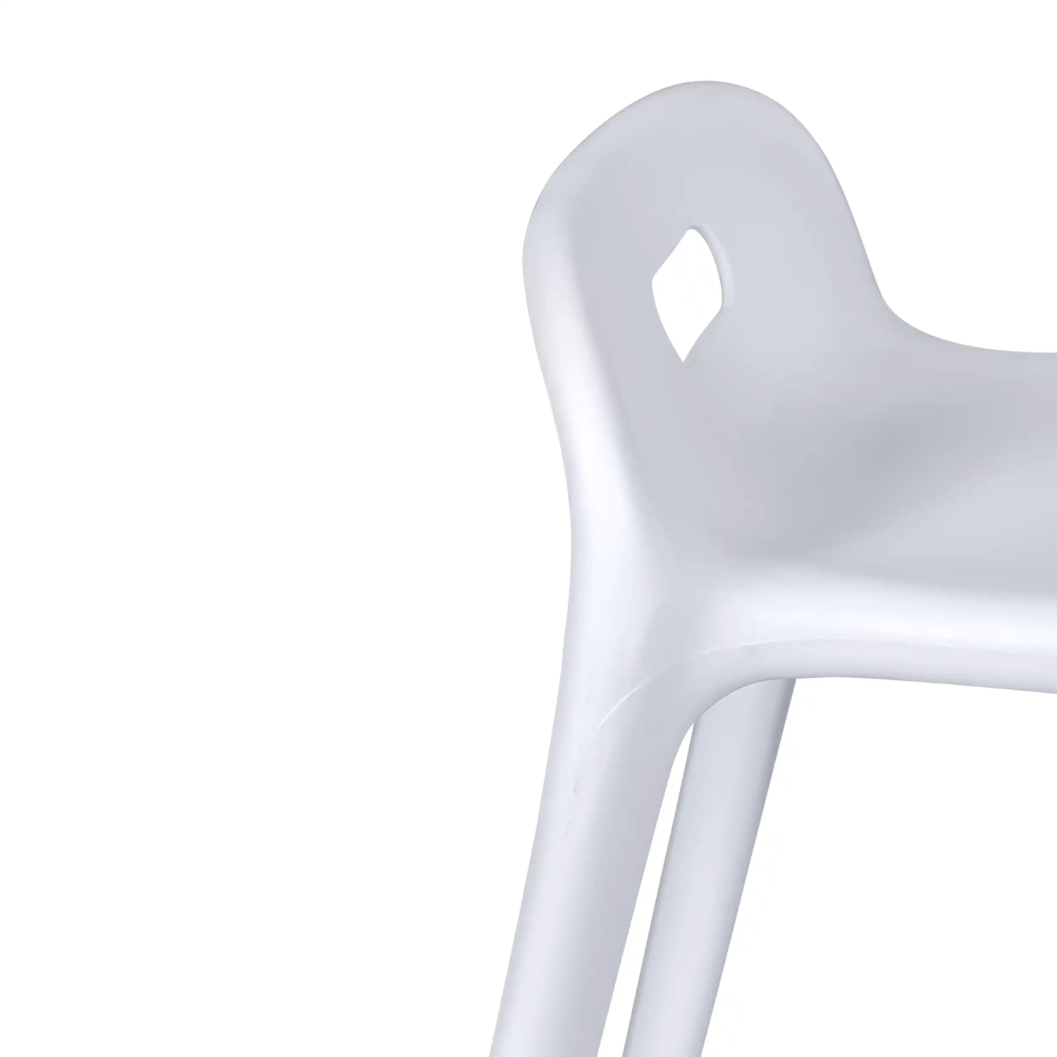 Taburete de diseño Didi 45 cm Blanco | Diseño Minimalista y Ligero