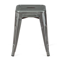 Tamborete Metálico Bistro 45 cm | Estilo industrial empilhável