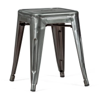 Tabouret Métallique Bistro 45 cm | Style industriel empilable