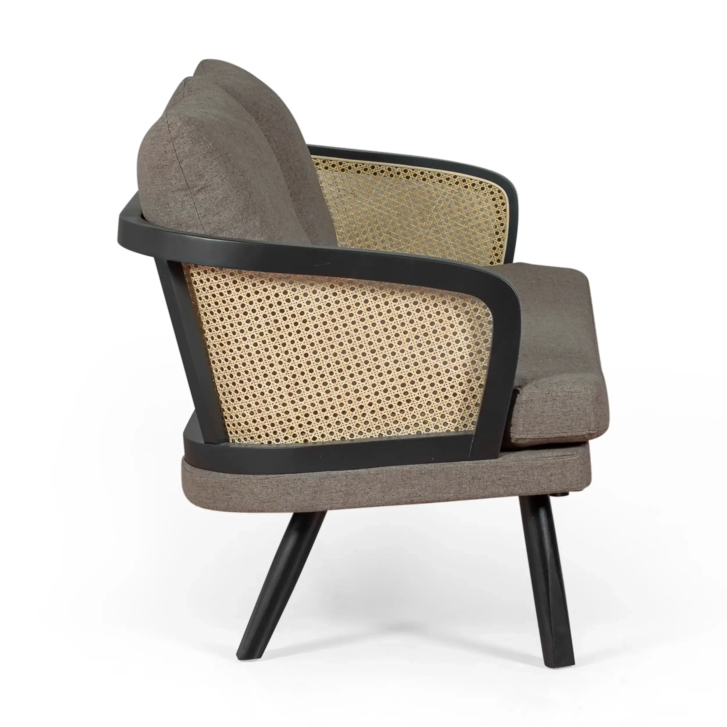 Loveseat 2 zitsbank Leeds in natuurlijk rotan | Vintage stijl Scandinavisch