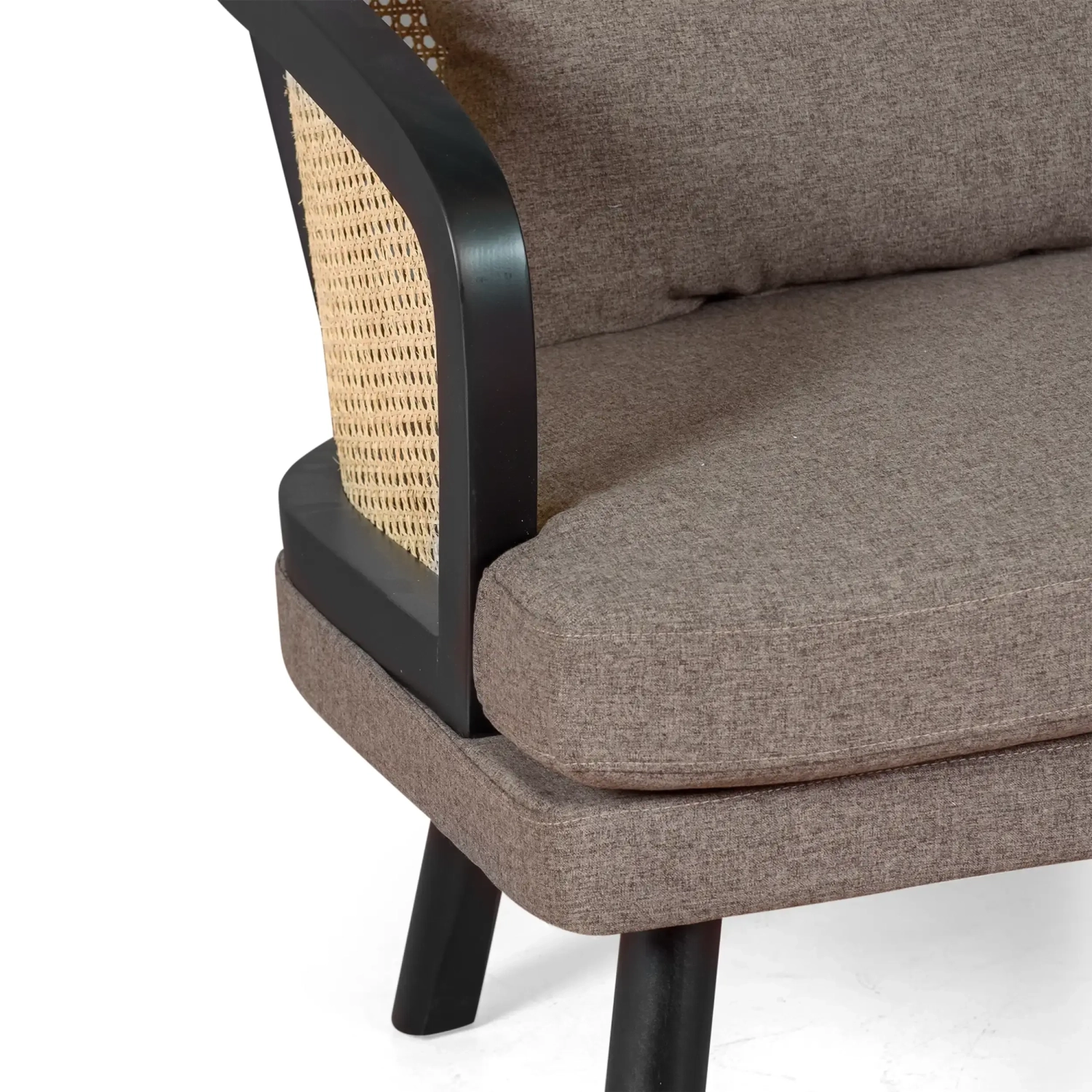 Sofá Loveseat de 2 Plazas Leeds en Ratán Natural | Estilo Vintage Nórdico