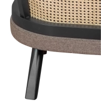 Loveseat 2 zitsbank Leeds in natuurlijk rotan | Vintage stijl Scandinavisch