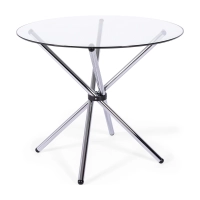 Runt glasbord 80 cm | Modern design för kök och matsal