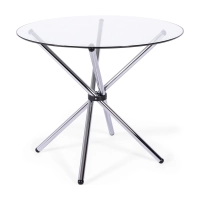 Tavolo rotondo in vetro 80 cm | Design moderno per cucina e sala da pranzo
