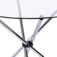 Tavolo rotondo in vetro 80 cm | Design moderno per cucina e sala da pranzo