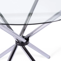 Tavolo rotondo in vetro 80 cm | Design moderno per cucina e sala da pranzo