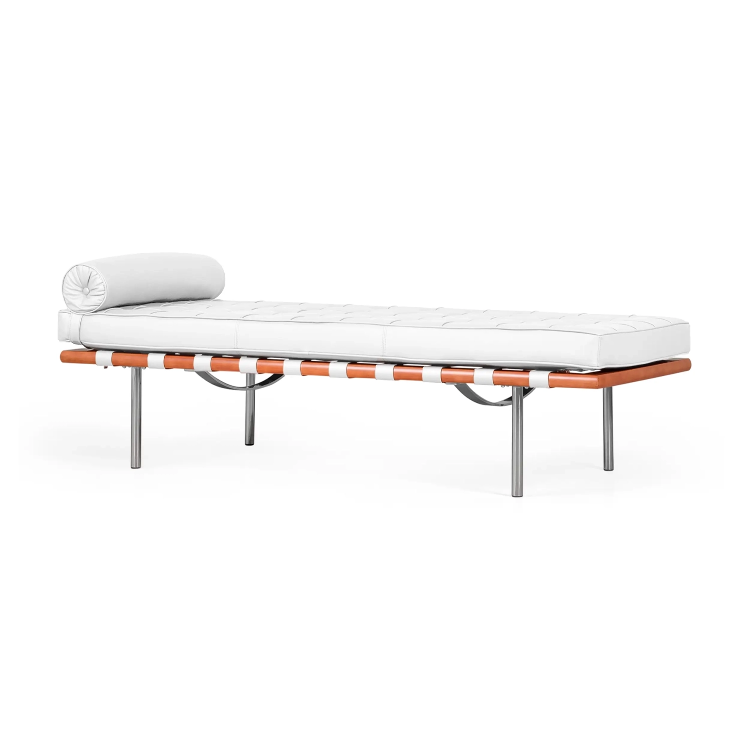 Replica daybed Barcelona Daybed in pelle bianca