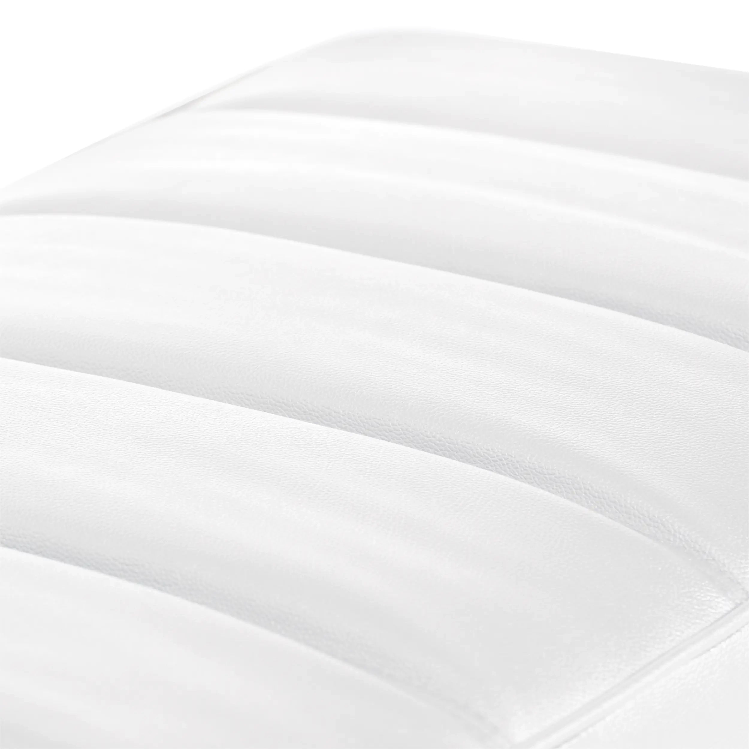 Ławka Praga Design ze stali chromowanej i skóry ekologicznej | Nowoczesny styl