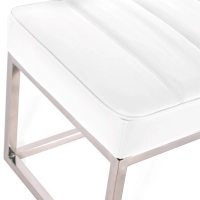 Praga Design-penkki kromattua terästä ja keinonahkaa | Moderni tyyli