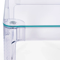 Ghost Square Esstisch 80 cm : Transparentes Modernes Design