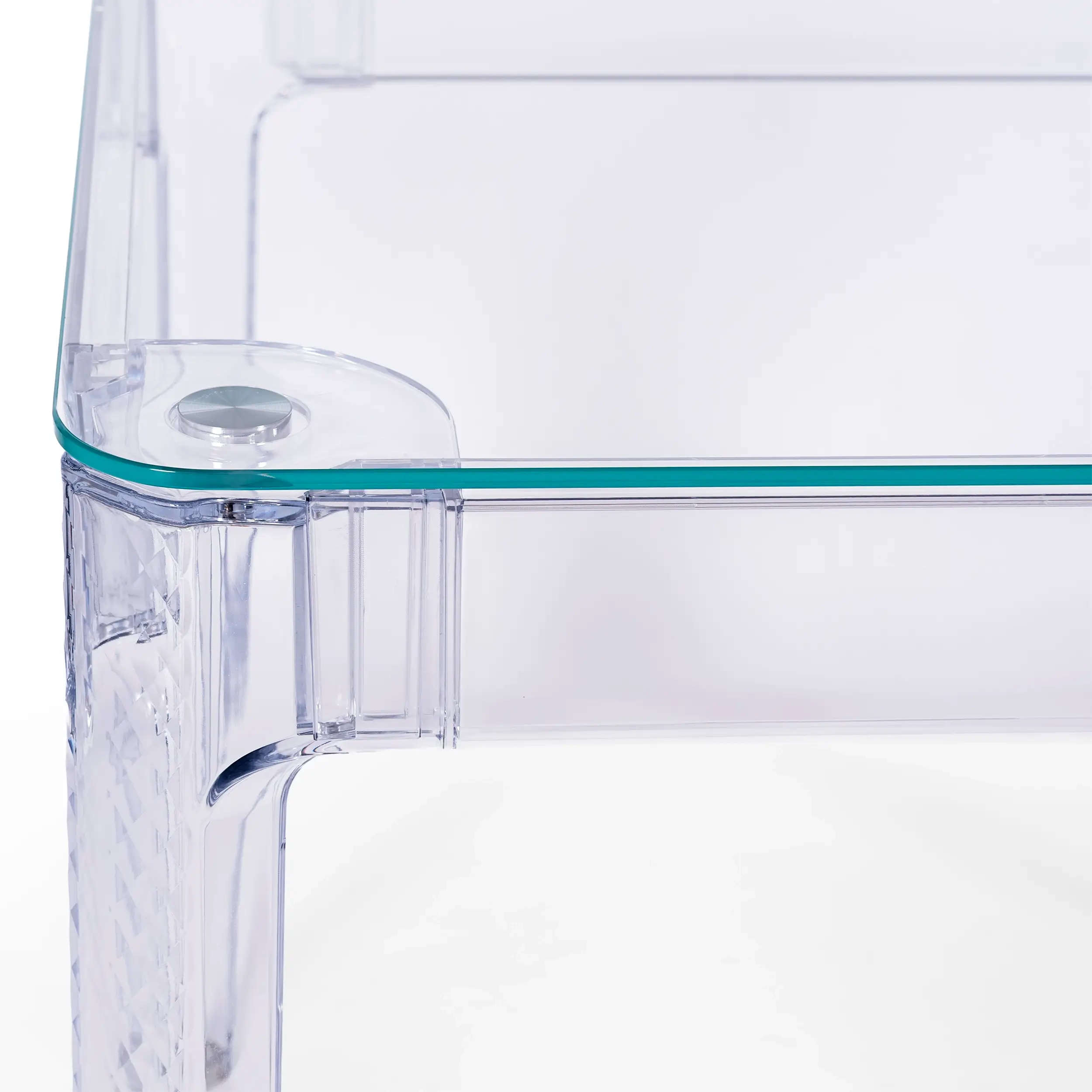 Ghost Kvadratiskt matbord 80 cm : Transparent Modern Design