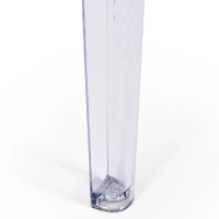 Ghost Square Esstisch 80 cm : Transparentes Modernes Design