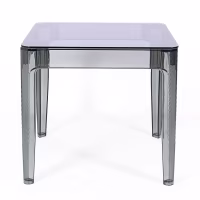 Ghost Vierkante Eettafel 80 cm : Transparant Modern Ontwerp