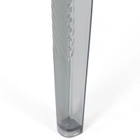 Ghost Square ruokapöytä 80 cm : läpinäkyvä moderni muotoilu