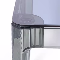 Ghost Vierkante Eettafel 80 cm : Transparant Modern Ontwerp
