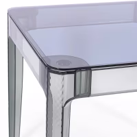 Ghost Square Esstisch 80 cm : Transparentes Modernes Design