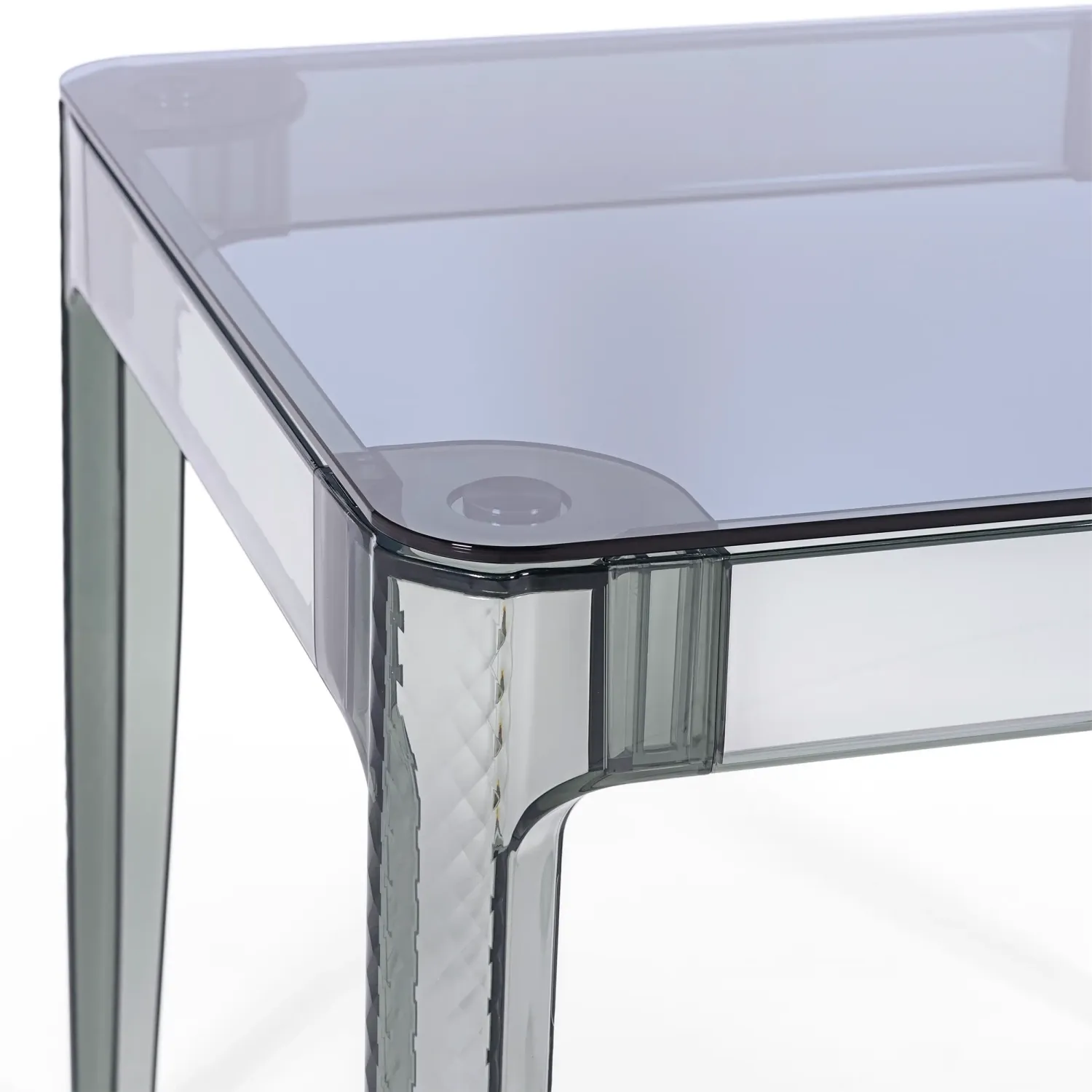 Ghost Vierkante Eettafel 80 cm : Transparant Modern Ontwerp