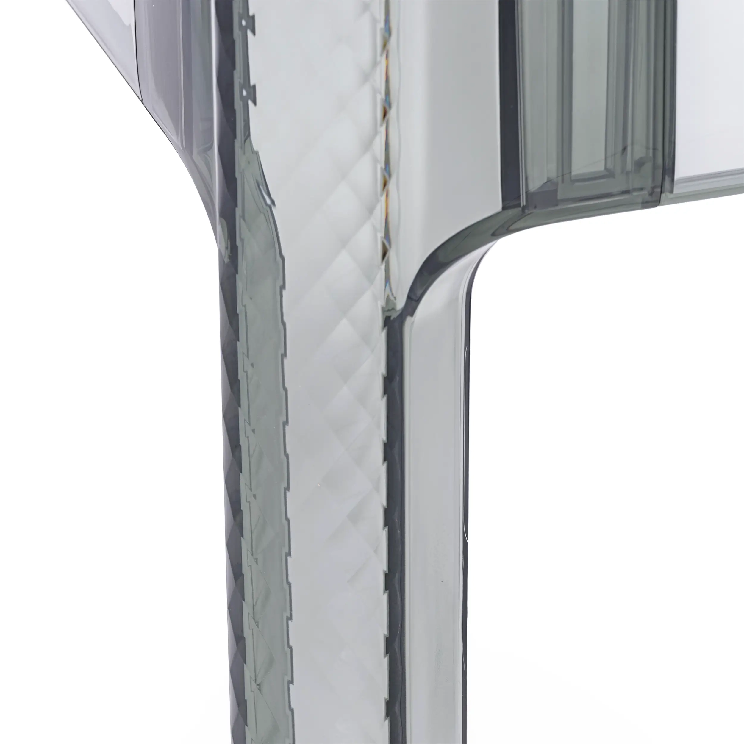 Kwadratowy stół jadalniany Ghost 80 cm: przezroczysty, nowoczesny design