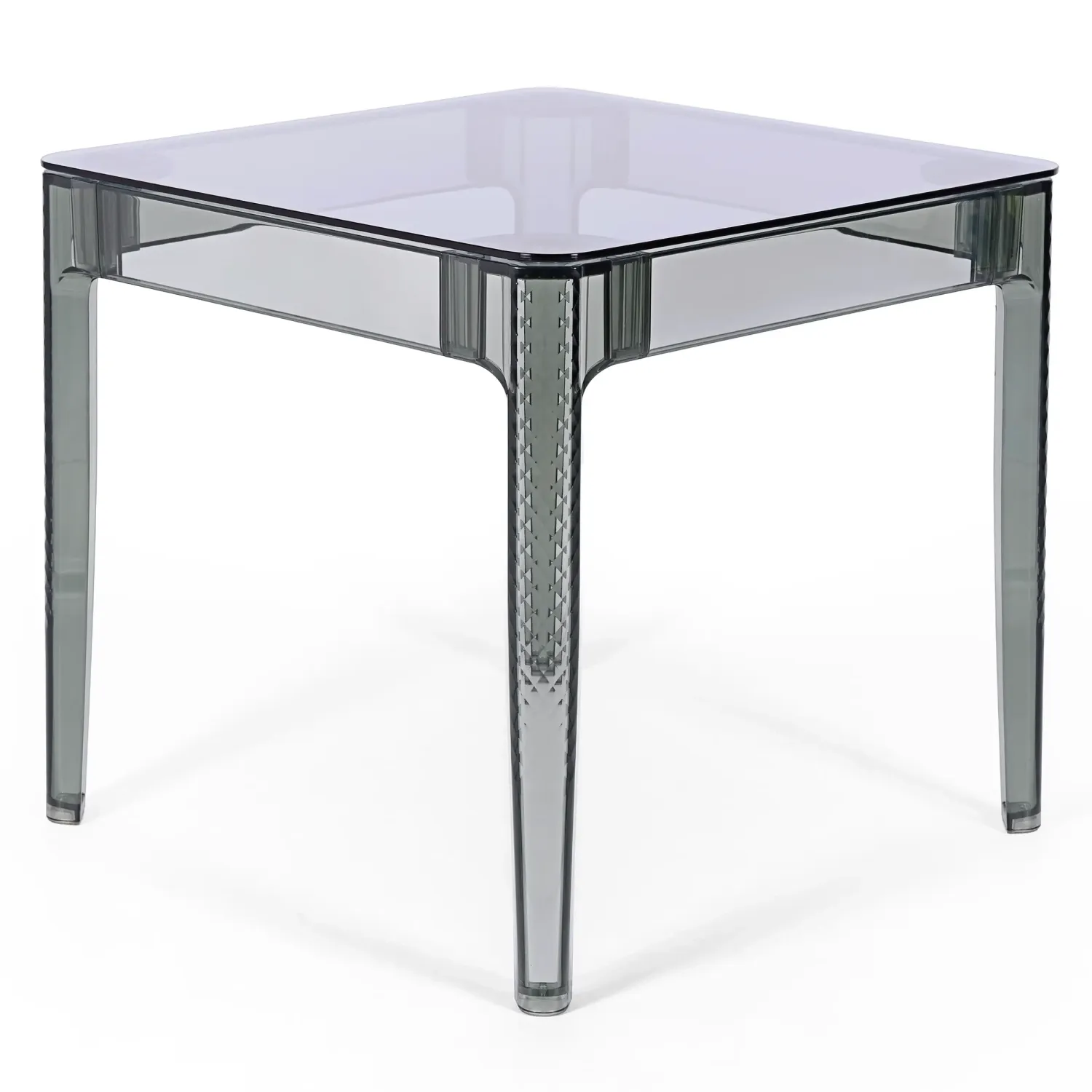 Ghost Square Esstisch 80 cm : Transparentes Modernes Design