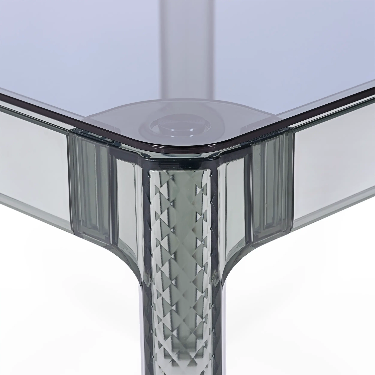 Mesa de jantar quadrada Ghost 80 cm : Design moderno transparente