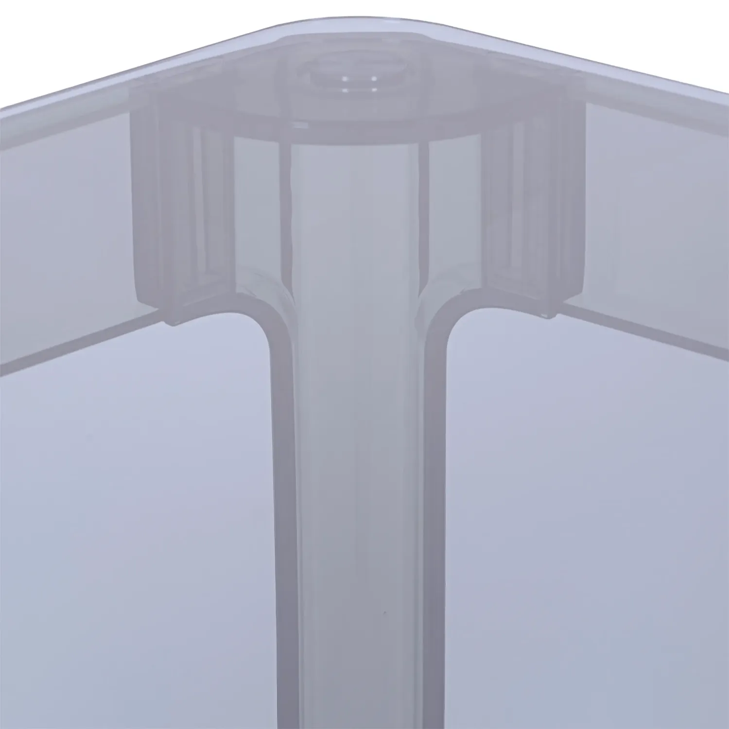 Ghost Square Esstisch 80 cm : Transparentes Modernes Design