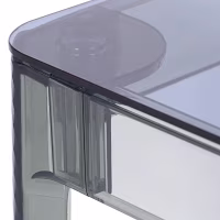 Ghost Square Esstisch 80 cm : Transparentes Modernes Design