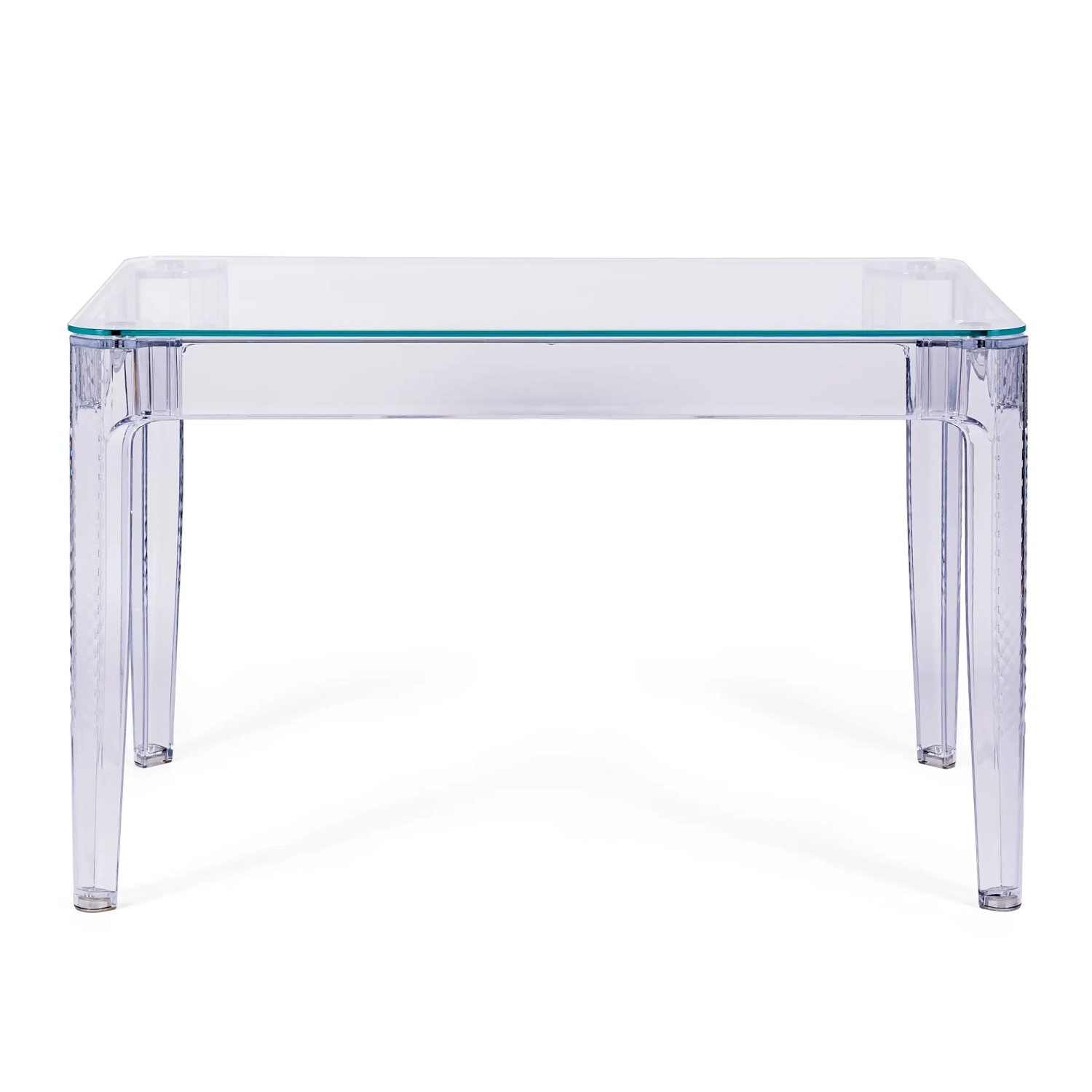 Ghost Table à manger rectangulaire 120x80 cm | Transparent et design moderne