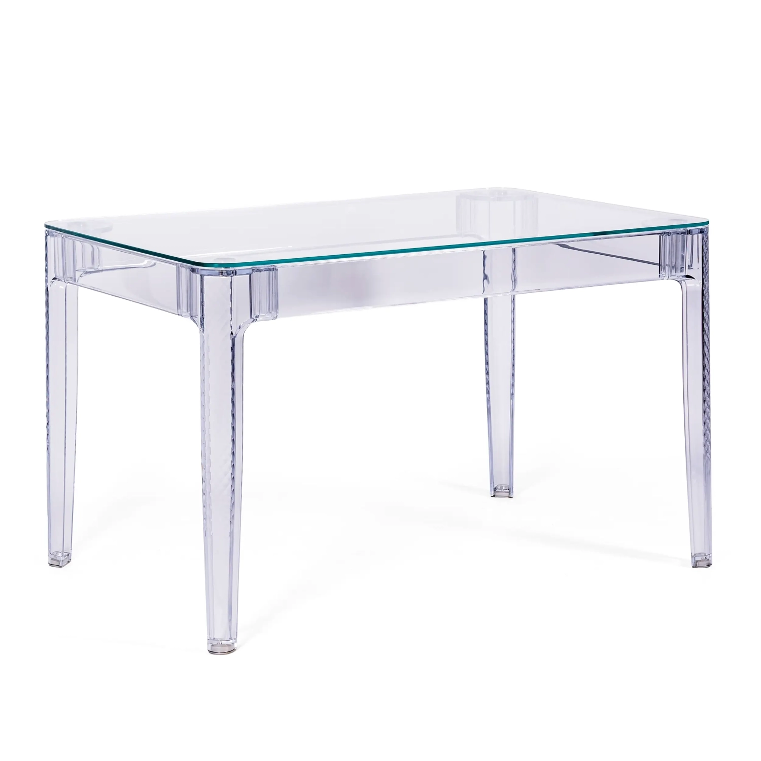 Ghost Rectangular Dining Table 120x80 cm | Transparent and Modern Design