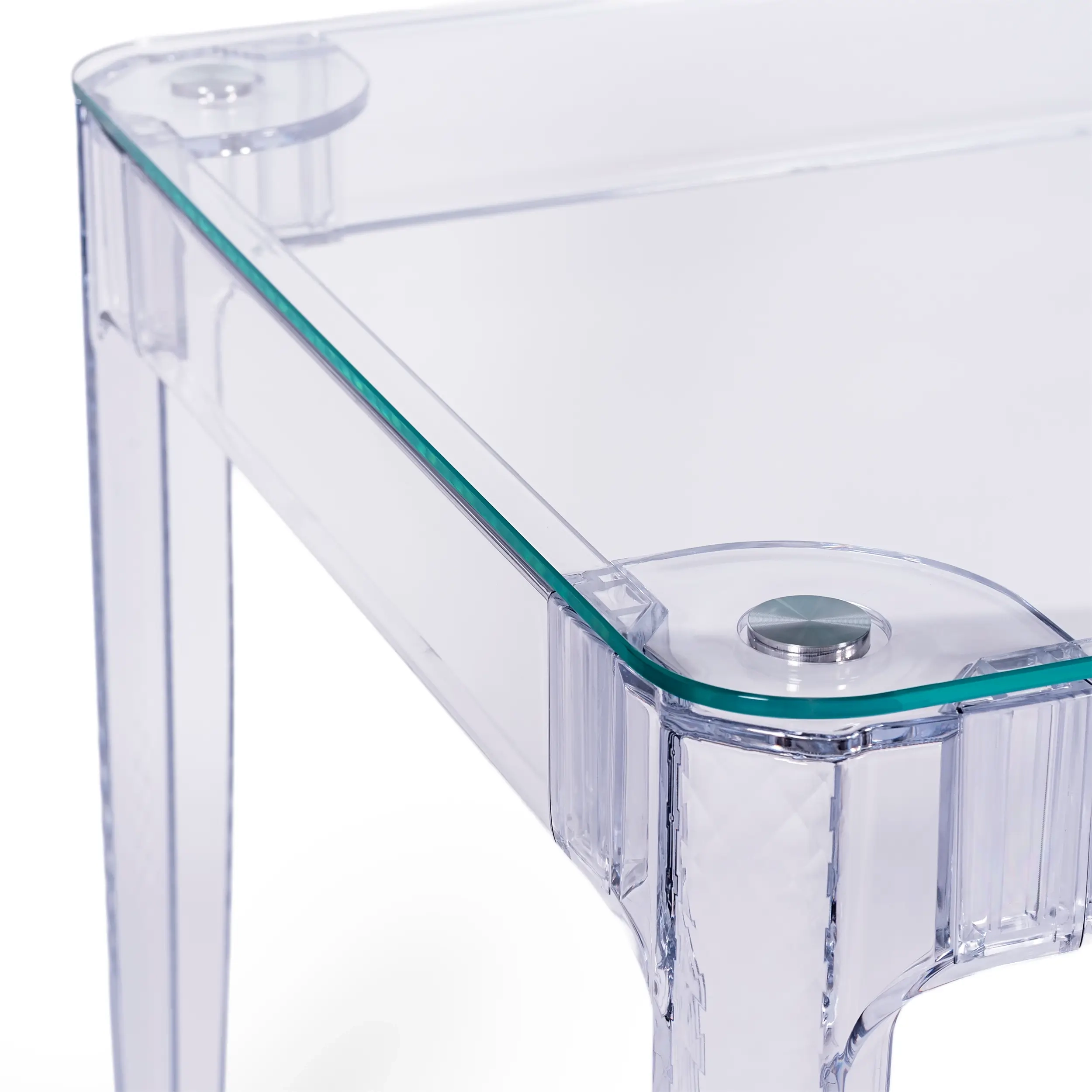 Ghost Rechteckiger Esstisch 120x80 cm | Transparentes und modernes Design