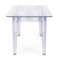 Tavolo da pranzo Ghost 140x80 cm | Design moderno trasparente
