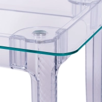 Mesa de jantar Ghost 140x80 cm | Design moderno e transparente