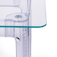 Ghost matbord 140x80 cm | Modern transparent design