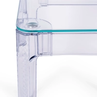 Ghost Square Table 60x60 cm | Transparent och minimalistisk design