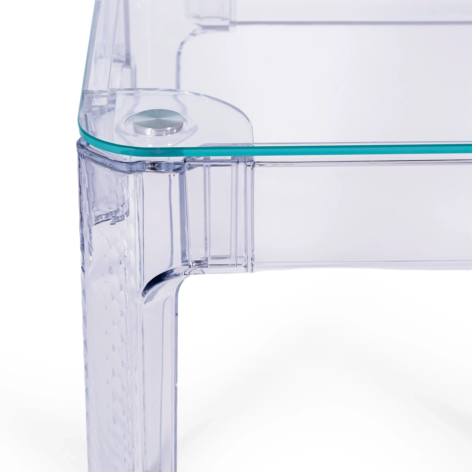 Mesa Ghost Cuadrada 60x60 cm | Diseño Transparente y Minimalista