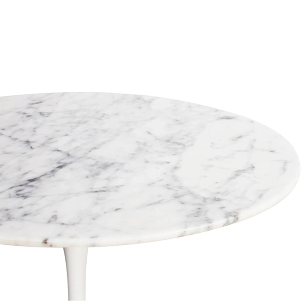 Inspiration Beistelltisch Tulip Side Carrara Marmor Ø50 cm | Mobelarium