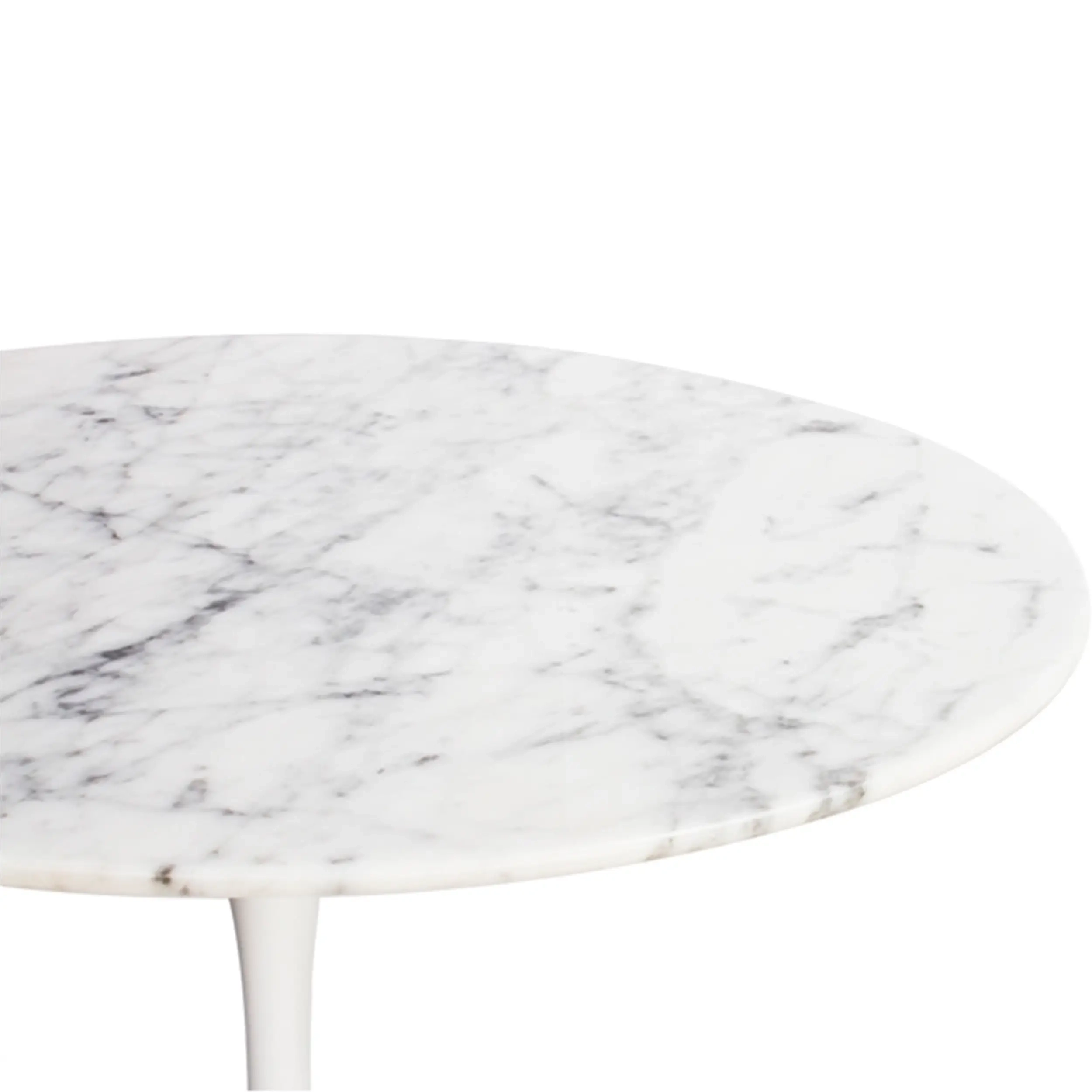 Inspiration Side Table Tulip Side Carrara Marble Ø50 cm | Mobelarium