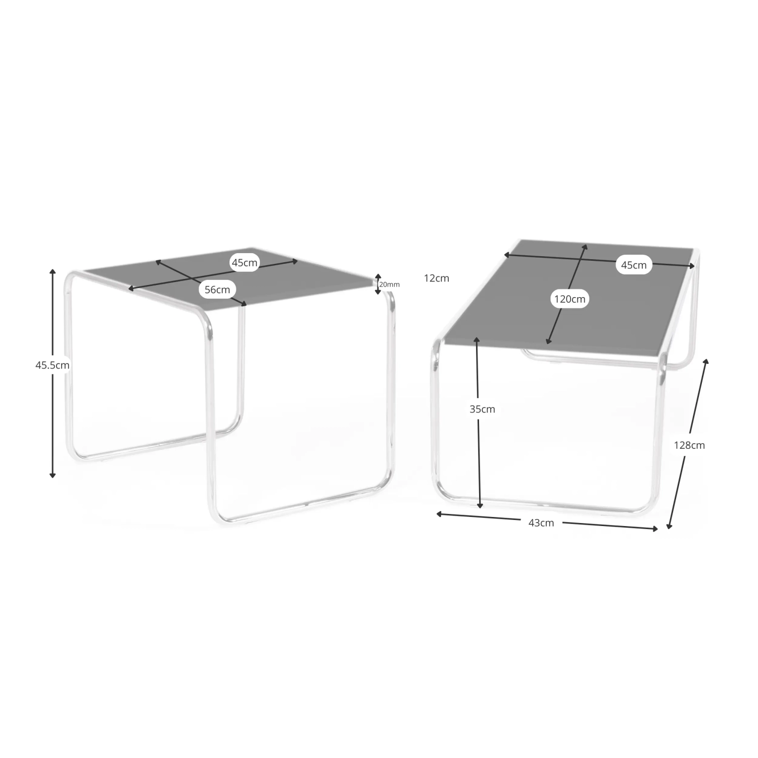 Inspiration set Tables Laccio Breuer | Bauhaus Design | Tables basses et tables d'appoint