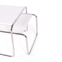 Conjunto de inspiração Mesas Laccio Breuer | Design Bauhaus | Mesas de centro e mesas de apoio