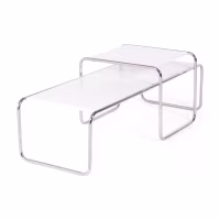 Replica van de Laccio Breuer witte salontafel