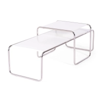 Jäljennös Laccio Breuerin valkoisesta sohvapöydästä