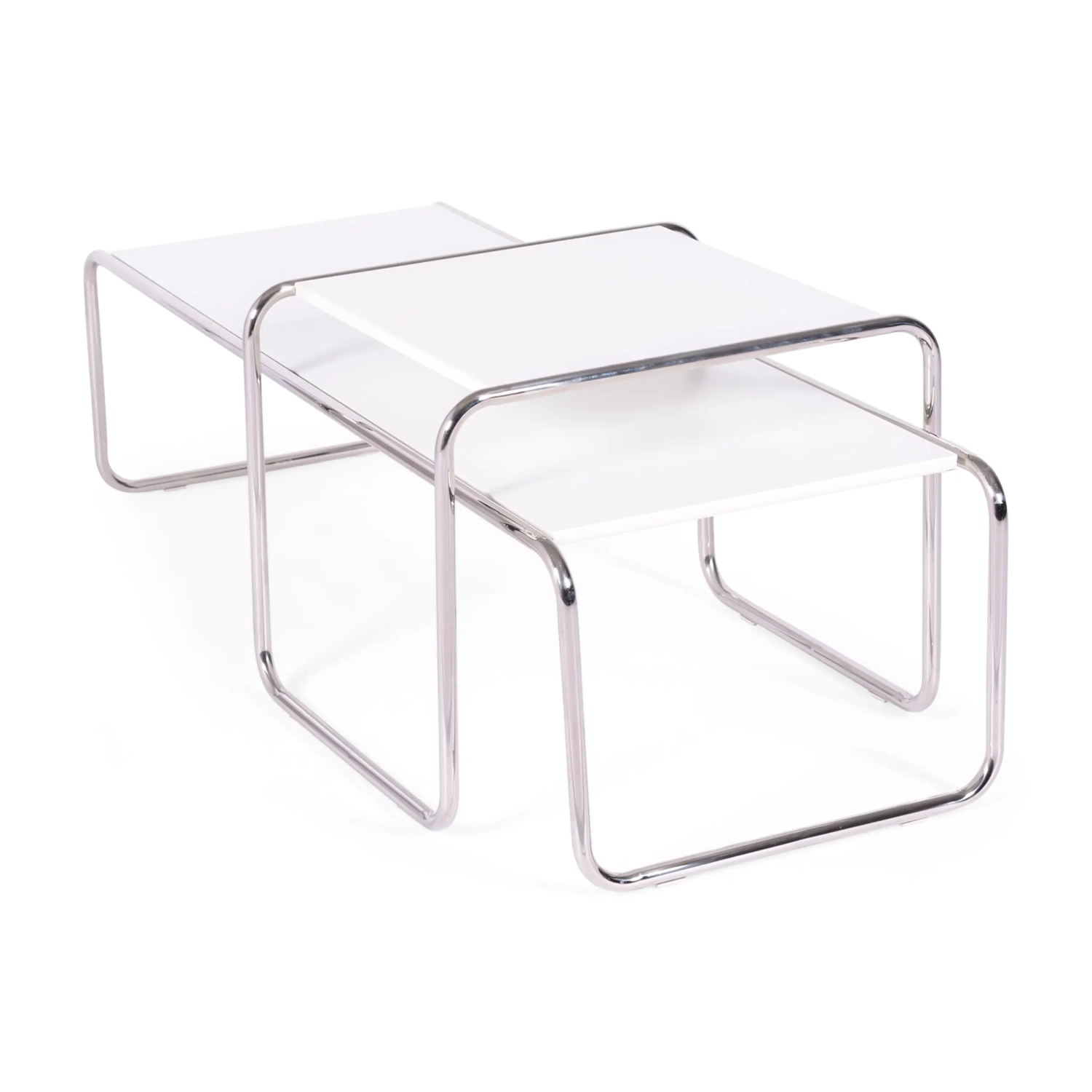 Inspiración conjunto Mesas Laccio Breuer | Diseño Bauhaus | Mesa Centro y Auxiliar