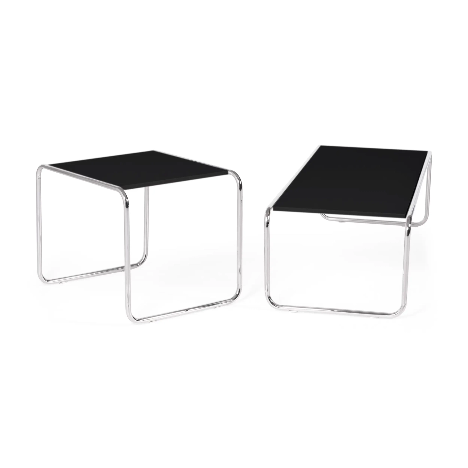 Set di tavolini d'ispirazione Laccio Breuer | Bauhaus Design | Tavolini da caffè e laterali