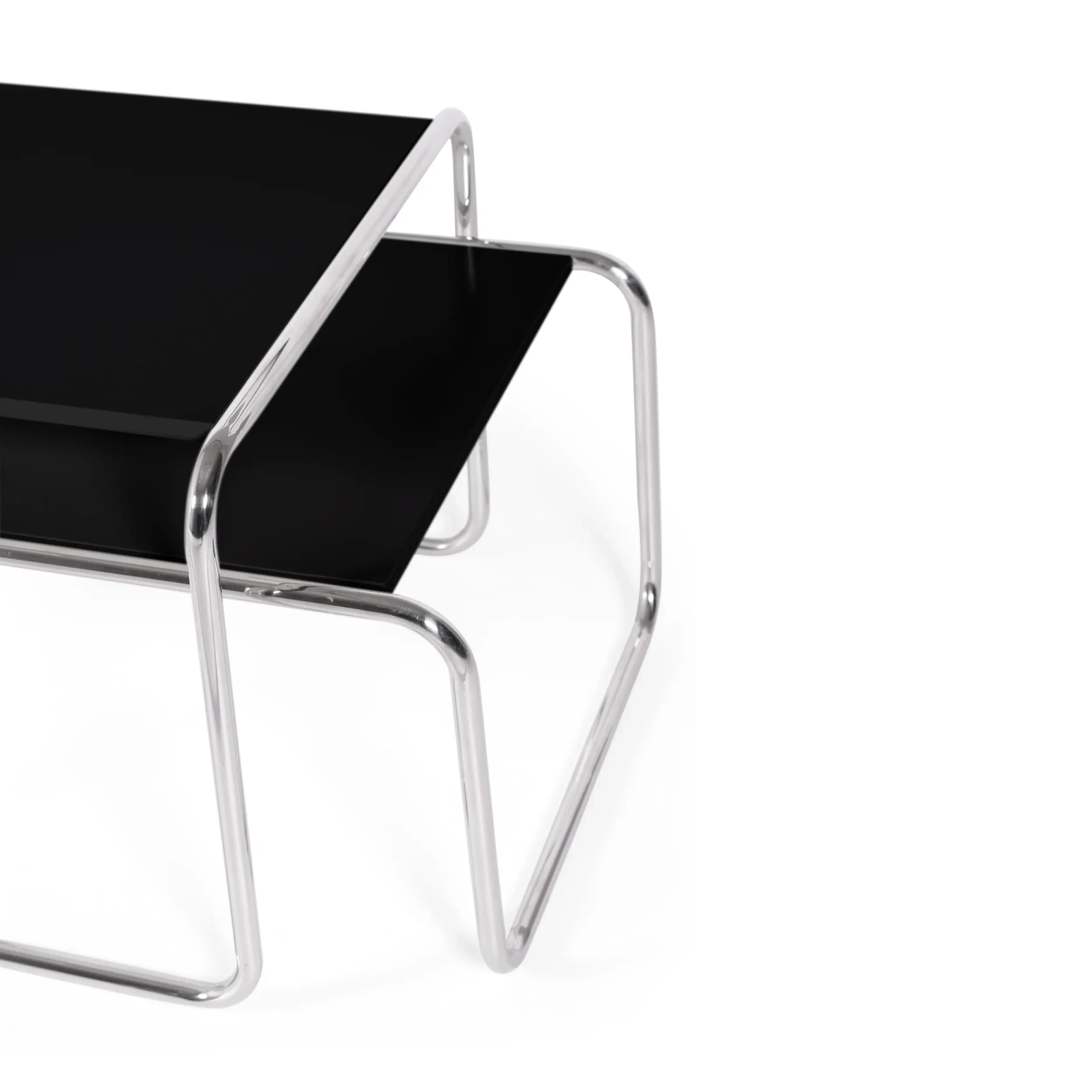 Conjunto de inspiração Mesas Laccio Breuer | Design Bauhaus | Mesas de centro e mesas de apoio