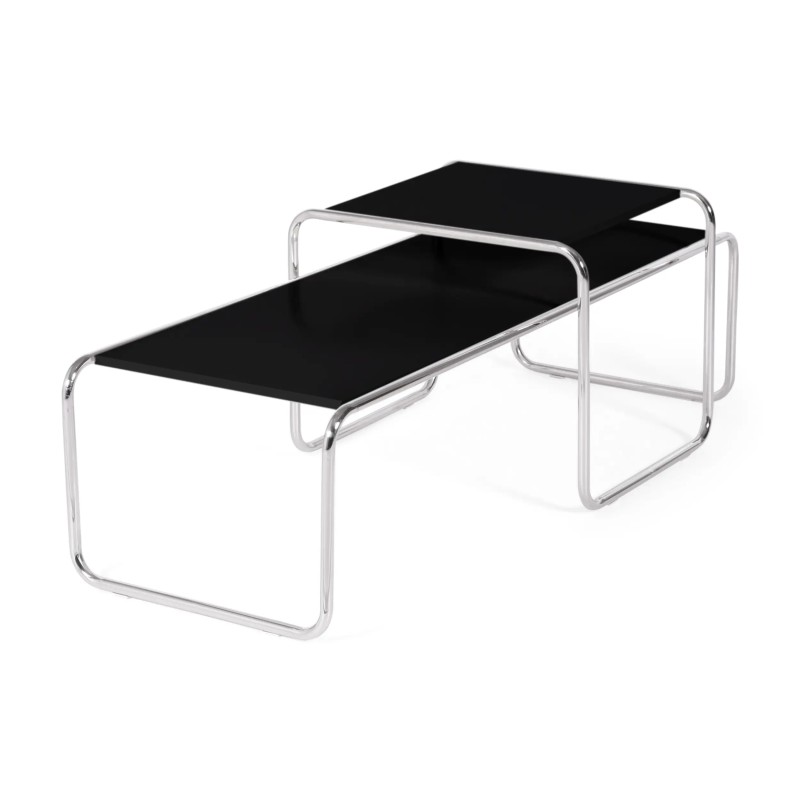 Réplica de la mesa Laccio Breuer de centro en color negro