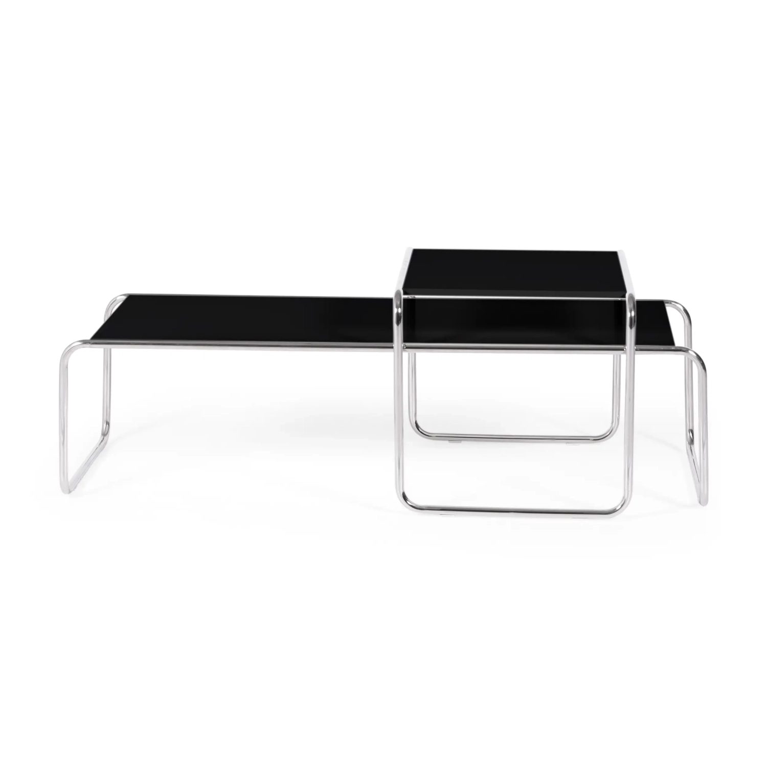 Inspiración conjunto Mesas Laccio Breuer | Diseño Bauhaus | Mesa Centro y Auxiliar