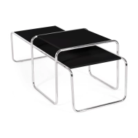 Inspiración conjunto Mesas Laccio Breuer | Diseño Bauhaus | Mesa Centro y Auxiliar