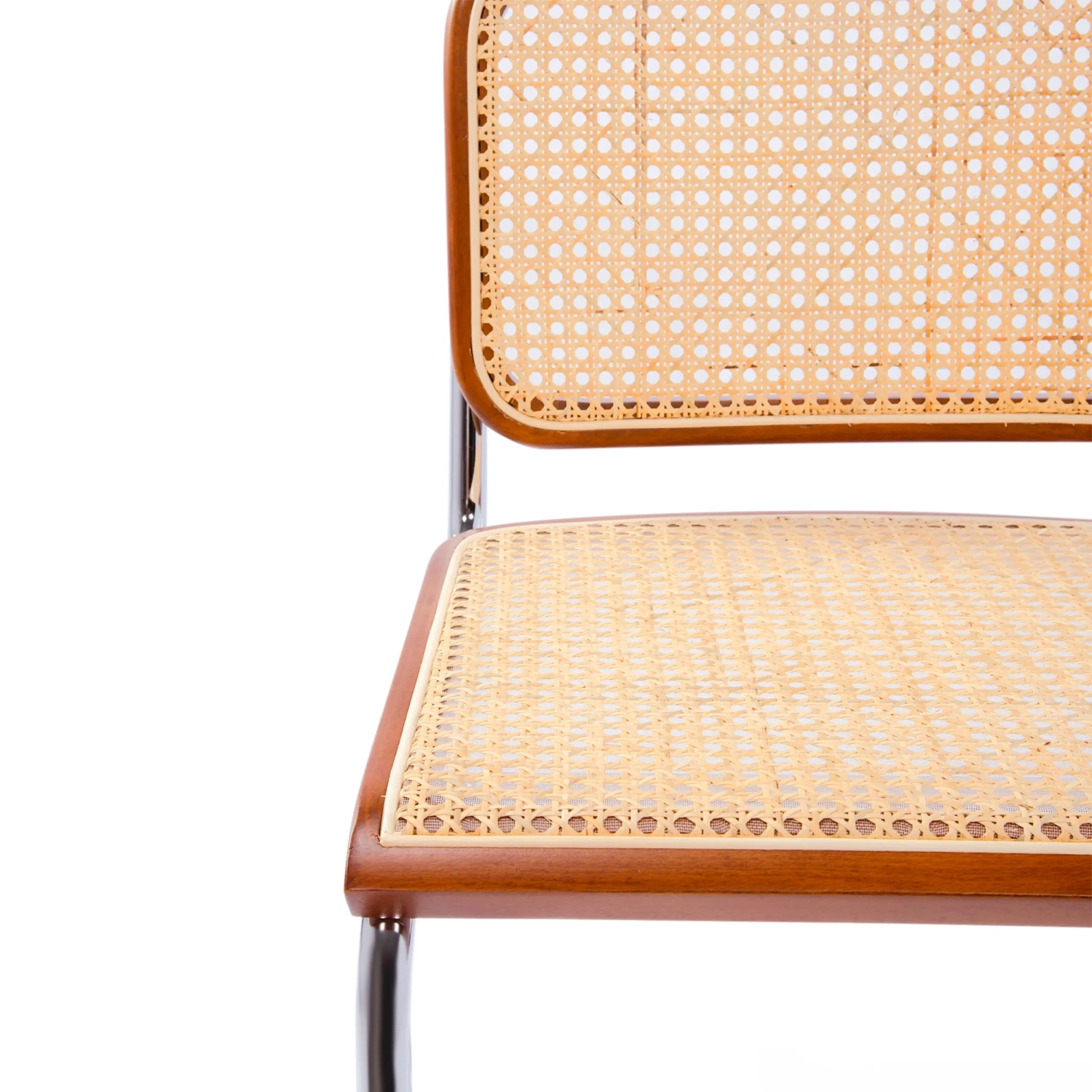 Krzesło Cesca niedrogie krzesło wykonane ze stali, buku i rattanu 🪑 | Mueble Design